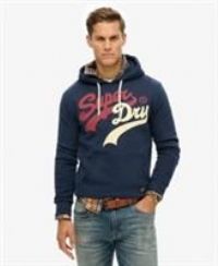Superdry Mens Classic College Script Hoodie Size M - M Regular