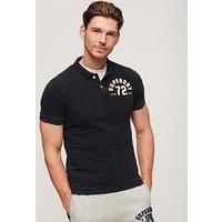 Superdry Men/'s Vintage Athletic Polo t1-Pique (m), Eclipse Navy Blue, XXL