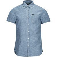 Superdry  VINTAGE OXFORD S/S SHIRT  men's Short sleeved Shirt in Blue