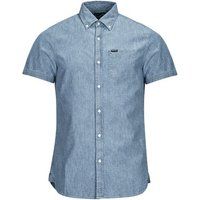 Superdry  VINTAGE OXFORD S/S SHIRT  men's Short sleeved Shirt in Blue