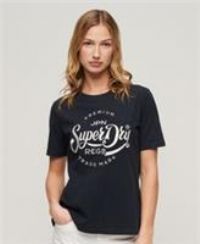 Superdry Womens Premium Script Entry T-Shirt Size 8 - 8 Regular