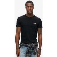 Superdry Essential Contrast Embroidered T-Shirt - Black