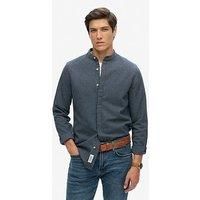 Superdry Merchant Indigo Grandad Long Sleeve Shirt XL