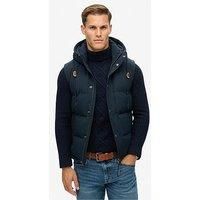Superdry Everest Hooded Padded Gilet - Navy