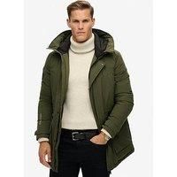 Superdry City Padded Parka Coat - Khaki
