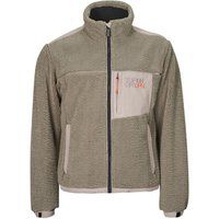 Superdry Men's Relaxed Fleece Trekker Jacket, Brown