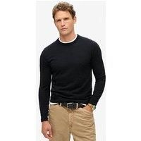 Superdry Cotton Cash Jumper Black
