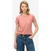 Superdry Essential Logo Fitted T-Shirt - Pink