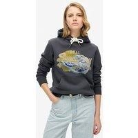 Superdry Womens Tokyo Vintage Logo Graphic Hoodie