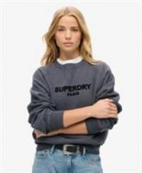 Superdry Womens Sport Luxe Panelled Loose Crew Sweatshirt Size 8
