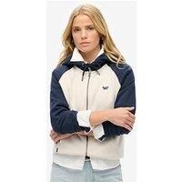 Superdry Essential Baseball Hb Full Zip Sweatshirt L White