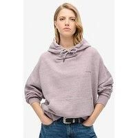 Superdry Women/'s Overdyed Essential Hoodie with Logo, Powder Pink, 12