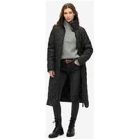 Superdry Superlong Quilt Liner Jacket XS Black