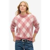 Superdry Womens Argyle Pattern Jumper