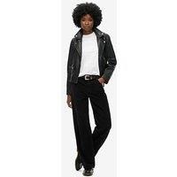 Superdry Womens Mid Rise Wide Leg Cord Trousers