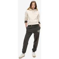 Superdry Women/'s Athletic Essentials Boyfriend Sweatpants, Bison black, 14