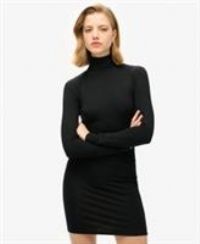 Superdry Womens Long Sleeve High Neck Mini Dress Size 8