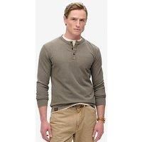 Superdry Vintage Textured Grandad LS Top Men - XL