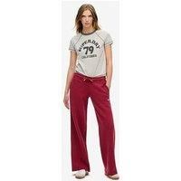 Superdry Essential Logo Straight Joggers - Red