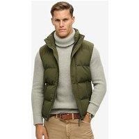 Superdry Non Hooded Everest Padded Gilet - Dark Green