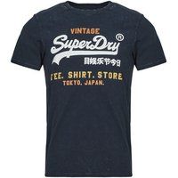 Superdry  BI CALI RELAXED  men's T shirt in Marine