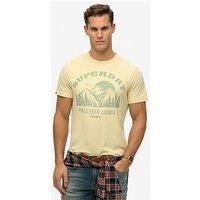 Superdry Lo-Fi Outdoor Mono Relaxed Short Sleeve T-Shirt S Yellow