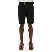 Superdry Vintage Officer Chino Shorts 30 Black