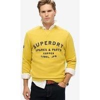 Superdry Workwear Applique Crew Sweat Top - Yellow