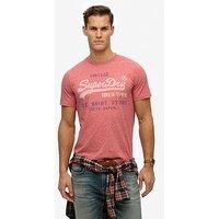 Superdry, T.Shirt VL Classic Relaxed Tee, M1012203A, Mid Red Grit, XL, Men
