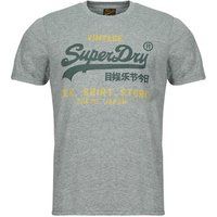 Superdry, T.Shirt VL Classic Relaxed Tee, M1012203A, Flint Grey Grit, XXL, Men