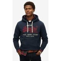 Superdry VL Heritage Relaxed Hoodie Trench Navy Marl