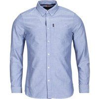 Superdry  OXFORD ESSENTIAL  men's Long sleeved Shirt in Blue