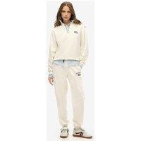 Superdry Ath Ess Boyfriend Joggers M White