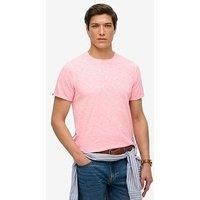 Superdry Raw Edge Slub T-Shirt - Pink