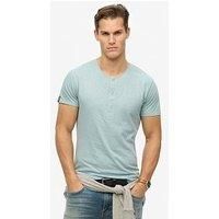 Superdry Merchant Short Sleeve Grandad Jersey T-Shirt - Blue