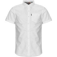 Superdry  OXFORD ESSENTIAL  men's Short sleeved Shirt in White