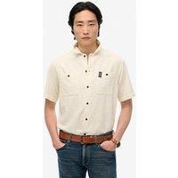 Superdry Merchant Store Short Sleeve Shirt - Cream