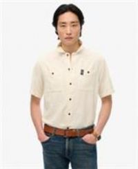 Superdry Mens The Merchant Store - Short Sleeve Textured Shirt Size L