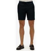 Superdry Men's Merchant Linen Shorts, Blue