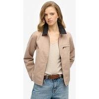 Superdry Cord Collar Ranch Jacket - Beige
