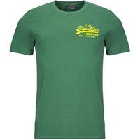 Superdry  VINTAGE LOGO BRODE  men's T shirt in Green