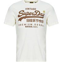 Superdry  WORKWEAR RELAXED  men's T shirt in White