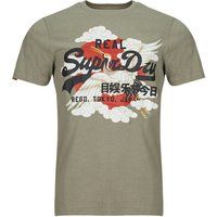 Superdry  JAPAN  men's T shirt in Kaki