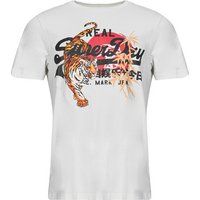 Superdry  VINTAGE LOGO TOKYO  men's T shirt in White