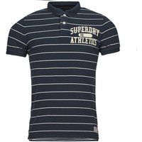 Superdry  VINTAGE ATHLETIC  men's Polo shirt in Marine
