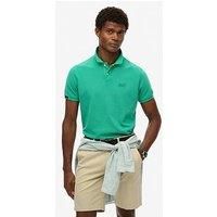 Superdry Vintage Destroy Polo Shirt - Green