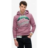 Superdry Cl Great Outdoors Relaxed Hoodie S Pink