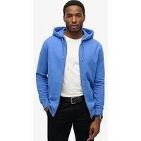Superdry Essential Logo Zip Hoodie-Blue