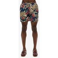 Superdry Hawaiian Print 17-Inch Swim Shorts - Navy