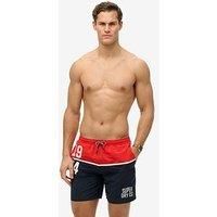 Superdry Mens Nautical Logo Swim Shorts (17" Length), Tri-color Navy, M
